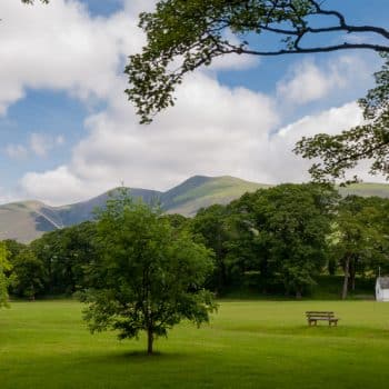 View from 5 Greta Side Court keswick Skiddaw and Fitz Park